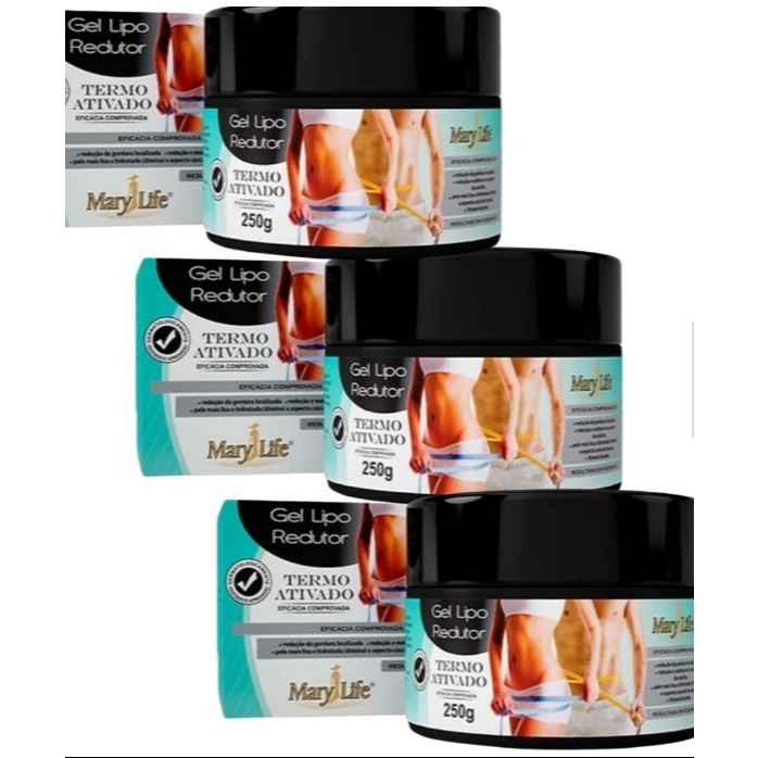 Gel Lipo Redutor Termoativado 250gr Diminui Medidas