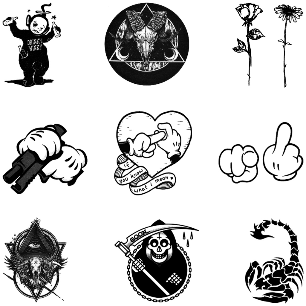 Tatuagem Temporária A Prova D'Agua Escorpião Caveira Âncora Coruja Envio Imediato