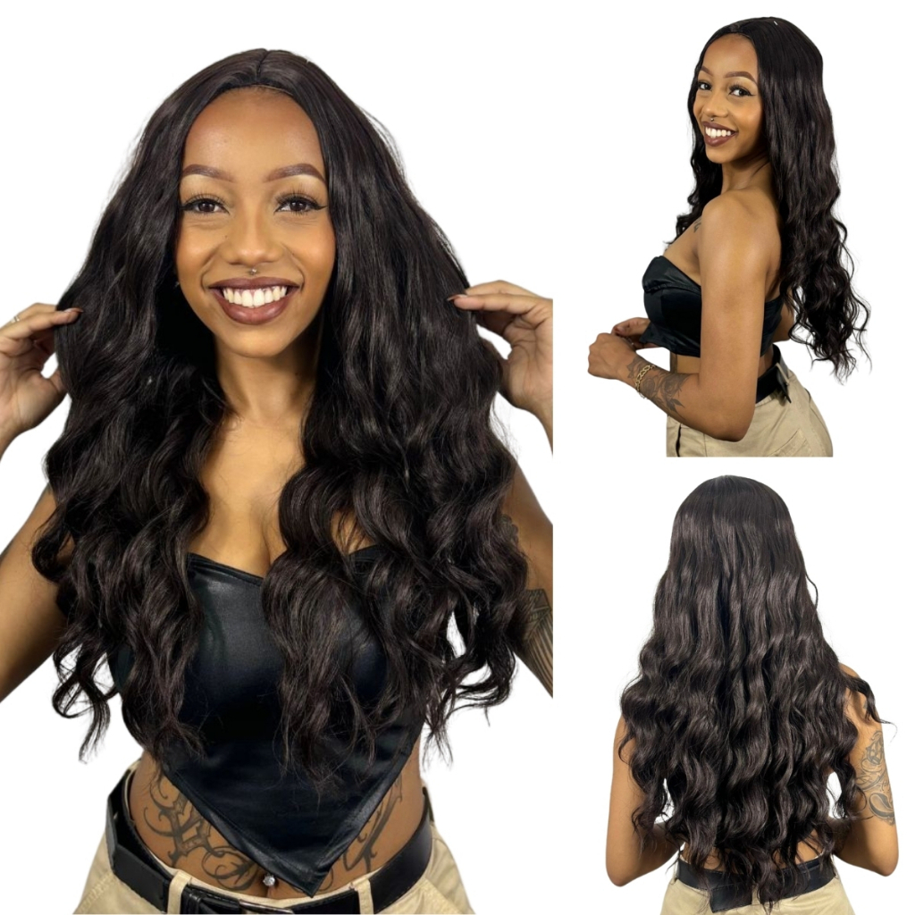 Peruca Wig Cabelo Aspecto Humano Fashion Line Fibra Premium Lolita 60cm 185g