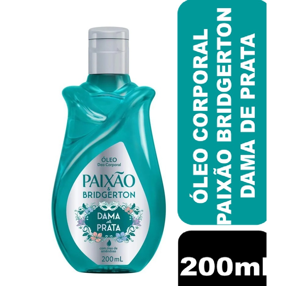 Óleo Corporal Paixão & Bridgerton Dama de Prata com Ação Desodorante 200ml em Oferta na Shopee