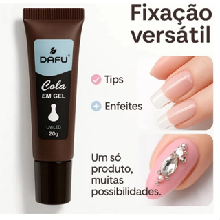 Cola em Gel Para Unhas Tips Decorações 20gr Dafu em Oferta na Shopee