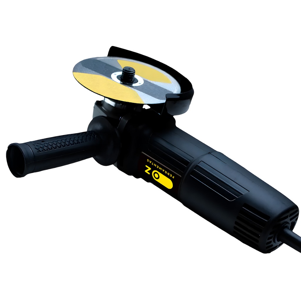 Esmerilhadeira Lixadeira Angular 4.1/2 Profissional Para Metais 127v 60hz Preto Ozline — imagem 2 de 2