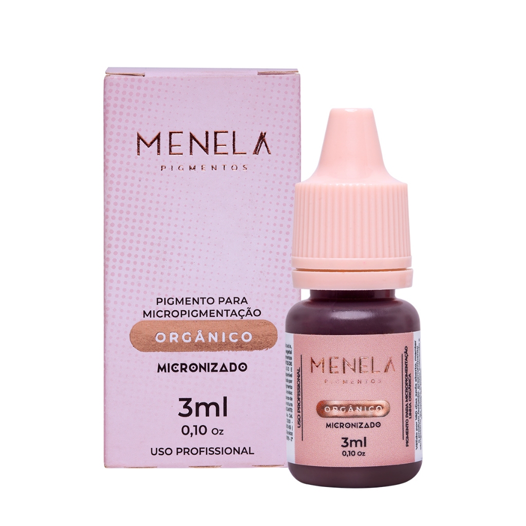Pigmento Menela Mr. Coffee (Castanho Médio) 3ml - Orgânico Micropigmentação Sobrancelhas