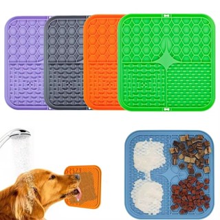Tapete De Comedouro Interativo Anti Ansiedade De Ventosa Quadrado Para Pets em Oferta na Shopee