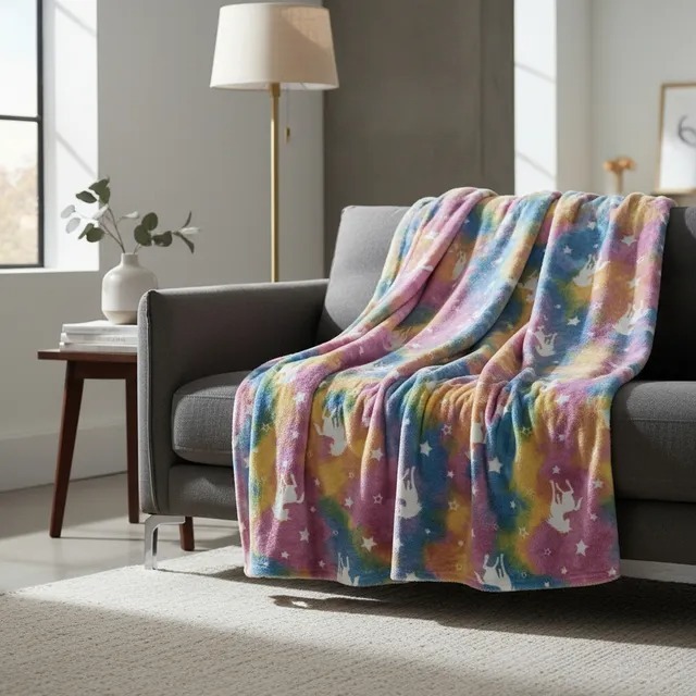 Cobertor Manta infantil Neon 1,80x2,00Mt em Oferta na Shopee