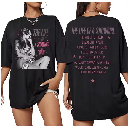 Blusa Unissex The Life of a Showgirl – Visual Elegante e Chamativo