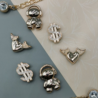 Kit com 8 Peças Pins | Bottons Dourado para Babuches Diversas Decorações - Musica  Conjunto Premium em Oferta na Shopee