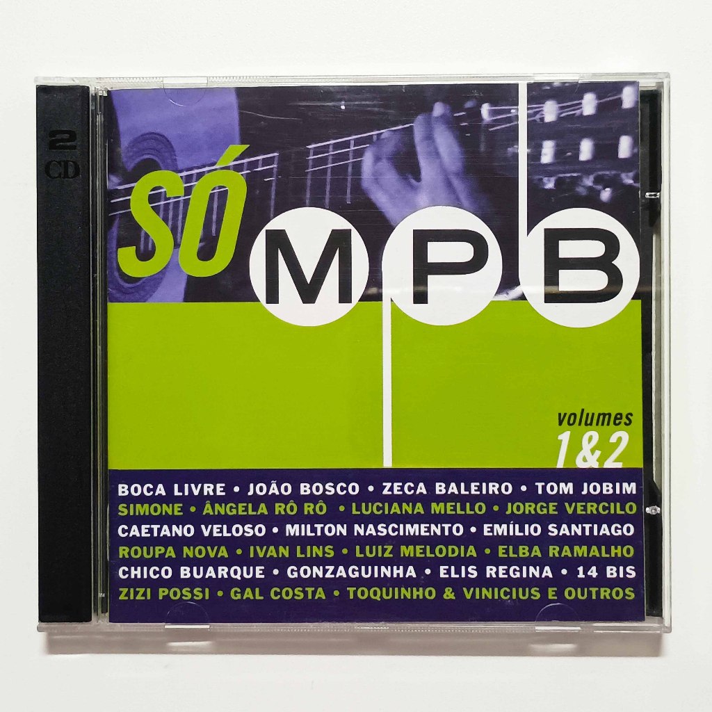 CD DUPLO Só MPB Volumes 1 e 2 - Chico Buarque, Jorge Vercilo, Toquinho & Vinicius, Leila Pinheiro, Gonzaguinha
