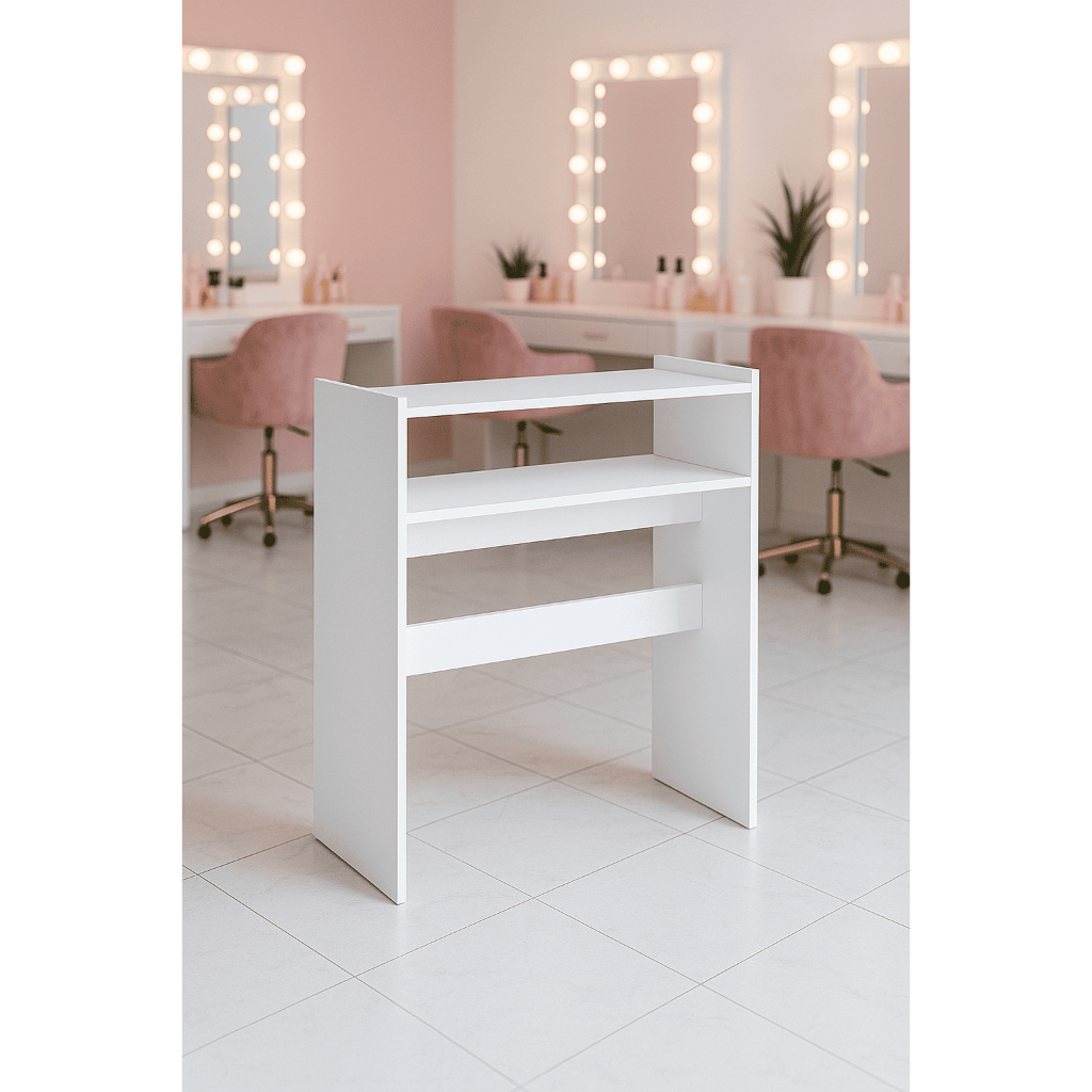 Mesa Para Manicure Mesa Com Prateleira MDP Salão Estética