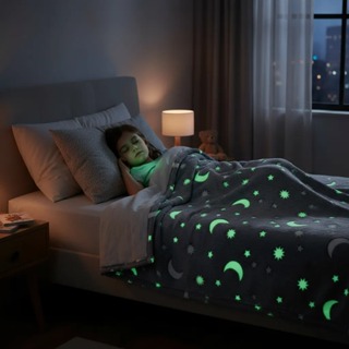 Cobertor Manta infantil Brilha no Escuro Fofinha Varias Estampas 1,80x2,00Mt em Oferta na Shopee