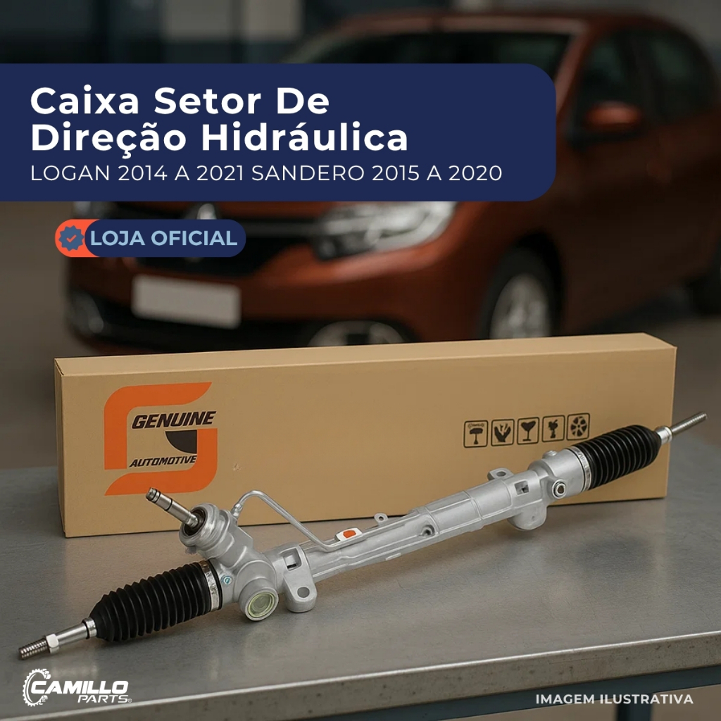 Caixa Direção Hidráulica Logan 2014-2021 Sandero Stepway 2015-2020 Original
