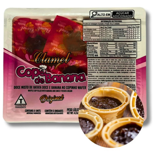 Copinho Recheado Doce De Banana 120g Clamel Baby Doce Típico e Nostálgico em Oferta na Shopee