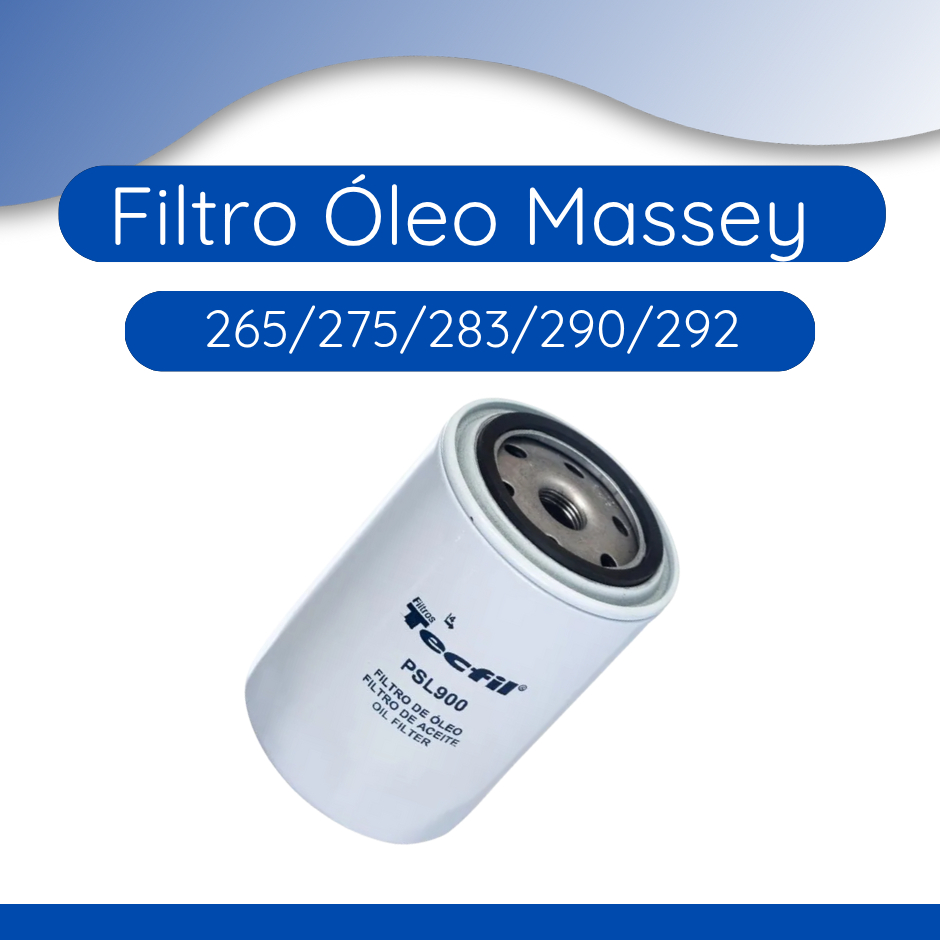 FILTRO DE ÓLEO TECFIL PSL900 MASSEY FERGUSON 265/275/283/290/292