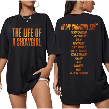 Camisa The Life of a Showgirl – Estilo Vintage Chic, Algodão Macio