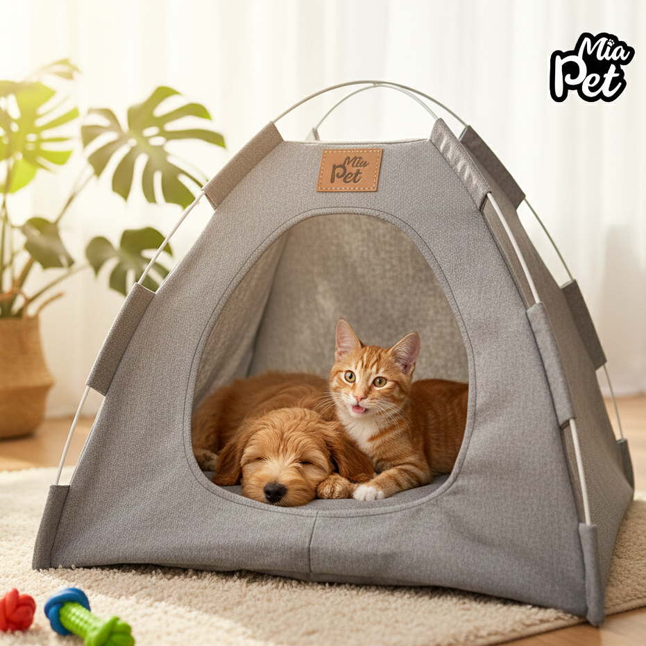 Imagem Cabana Cama Barraca Tenda Toca Pet Para Cães Cachorros e Gatos