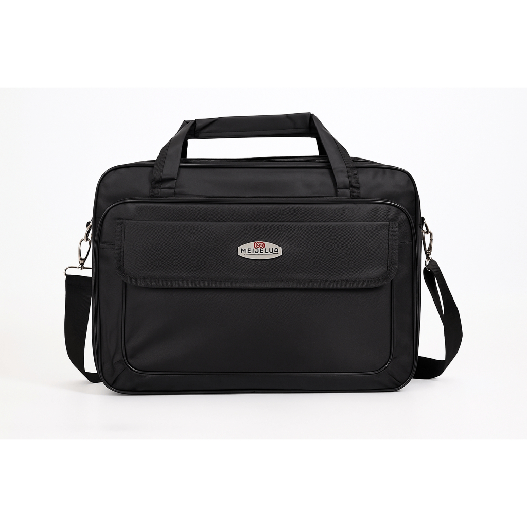Bolsa Pasta Executiva para Notebook com Alça Transversal Grande em Nylon Feminina e Masculina