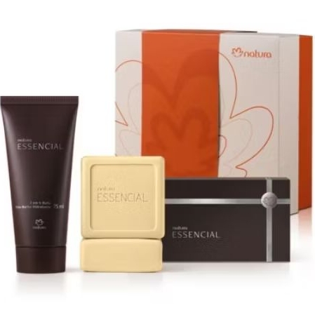 KIT ESSENCIAL MASCULINO: BALM HIDRATANTE PÓS BARBA e CX. COM 2 SABONETES