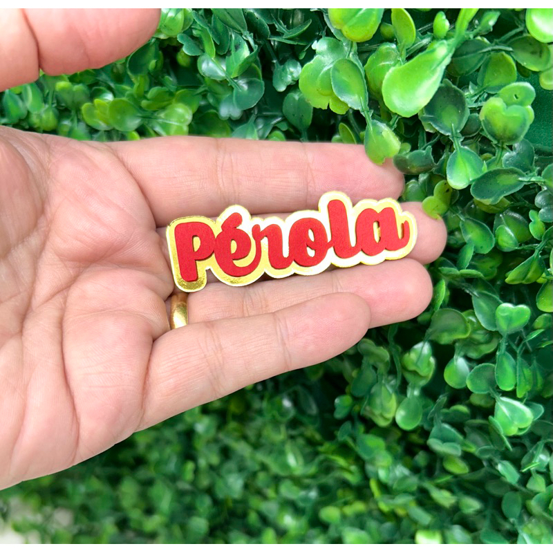 Kit nome em papel lamicote e color Plus para lembrancinha de aniversário em Oferta na Shopee