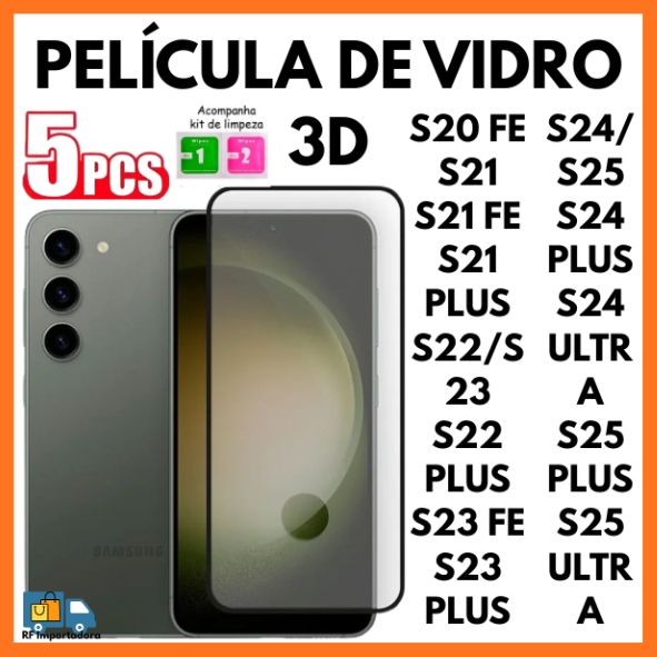 Película De Vidro 3D Temperado Para Samsung S10E S10 S20 S21 S22 S23 S24 S25 PLUS ULTRA FE em Oferta na Shopee
