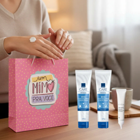 Kit Avon 2 Cremes para Mãos Luva de Silicone 120g + 1 Creme Redutor de Cutícula 20g + Sacola Presente