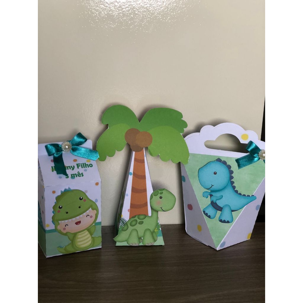 Kit Caixinhas Personalizadas Dinossauro Baby/Lembrancinhas,Caixinhas,Infantil,Festa,Aniversário