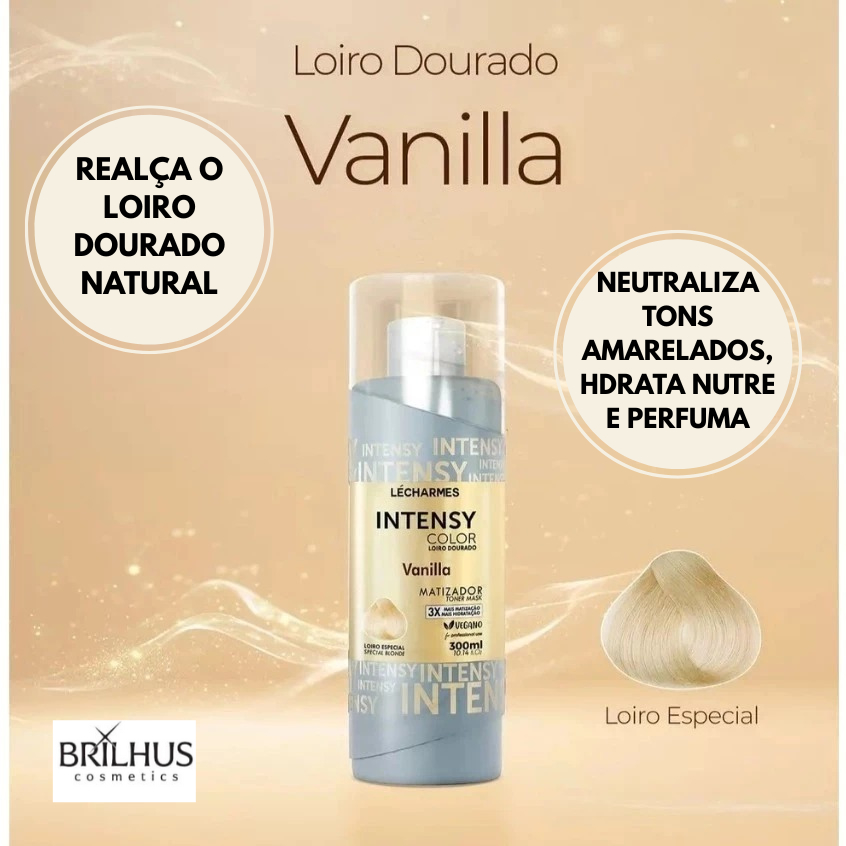 Matizador Lécharmes Intensy Color Vanilla 300ml em Oferta na Shopee