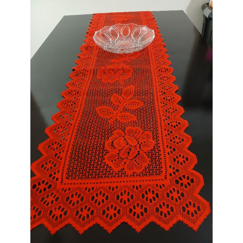 CAMINHO TRILHO DE MESA RENDA ALTA QUALIDADE COM ACABAMENTO 0,40cm X 1,50cm