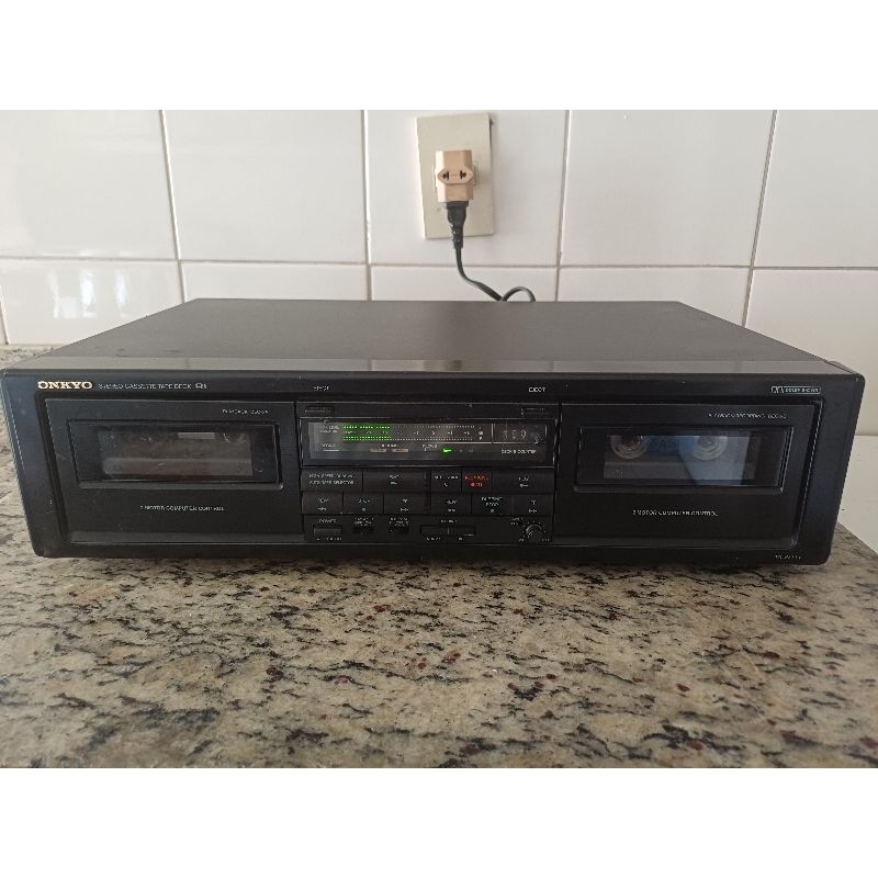 TAPE DECK ONKYO TA W111 DUPLO DECK FUNCIONA BEM JAPAN USADO