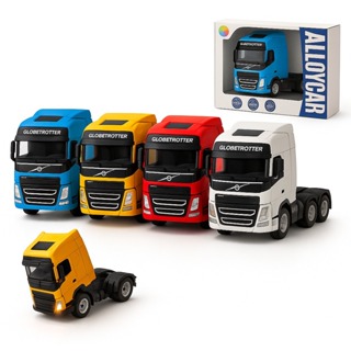 Miniatura Caminhonete c/Caixa Som Luz Volvo Trucado FH16 Globetrotter Caminhão Escala 1:32  Fricção em Oferta na Shopee