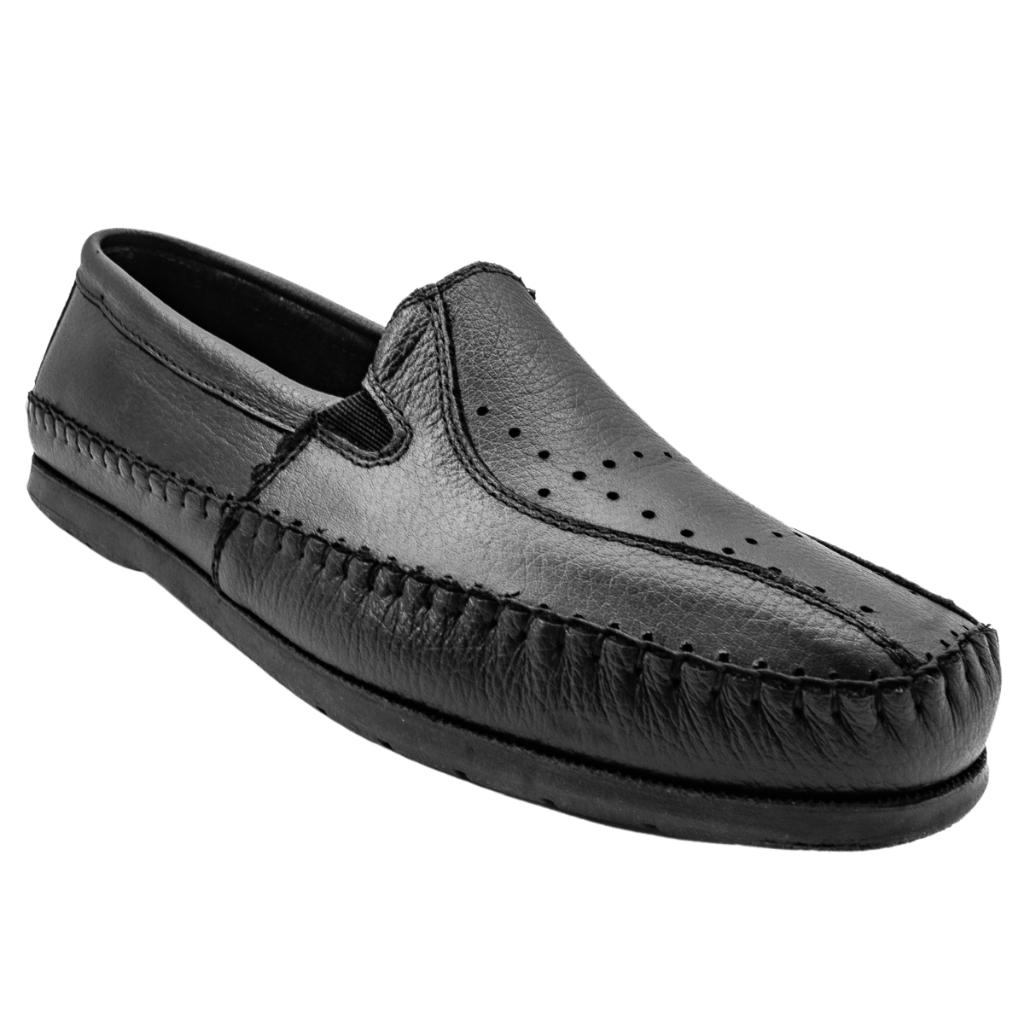 Sapato Sapatilha Ortopédico Mocassim Antiestresse Masculino Couro Macio