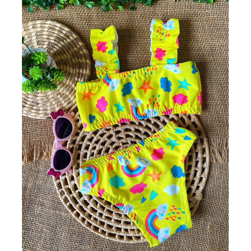 biquíni infantil alça em Oferta na Shopee