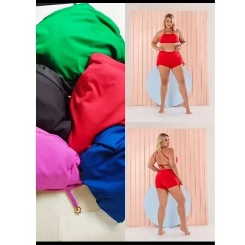 biquíni fio duplo do P ao Gg e biquíni de shortinho