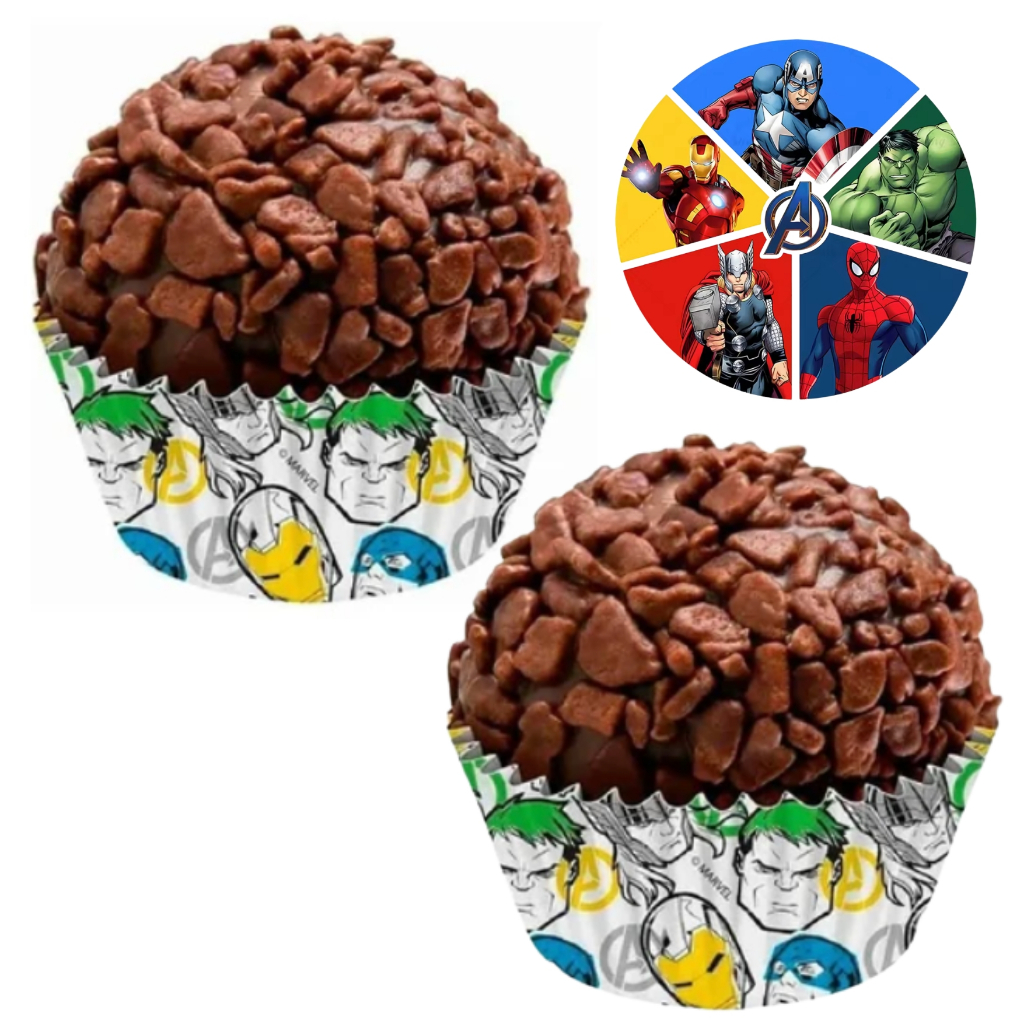 Kit Forminhas Docinhos nº 5 Avengers Vingadores 100 a 1000 Unidades | Regina Festas - Inspire