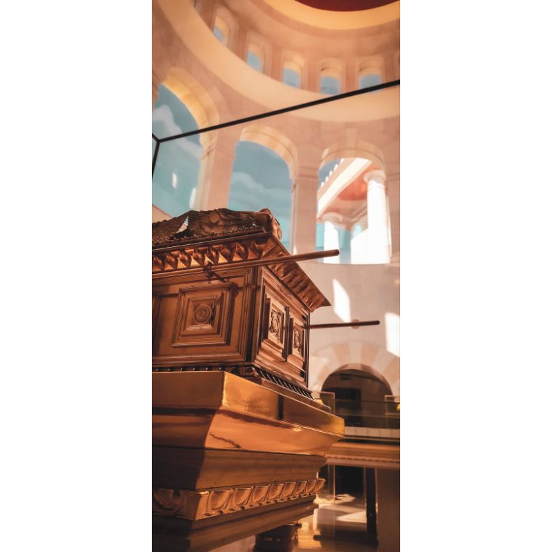 QUADRO DECORATIVO PLACA MDF- DENTRO DO TEMPLO DE SALOMÃO