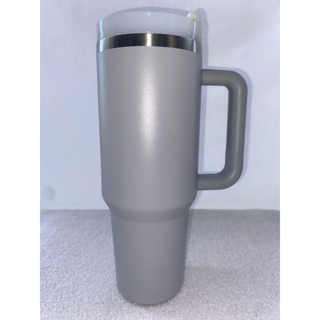 Copo Caneca Térmica Inox com Alça e Canudo (1200ml)