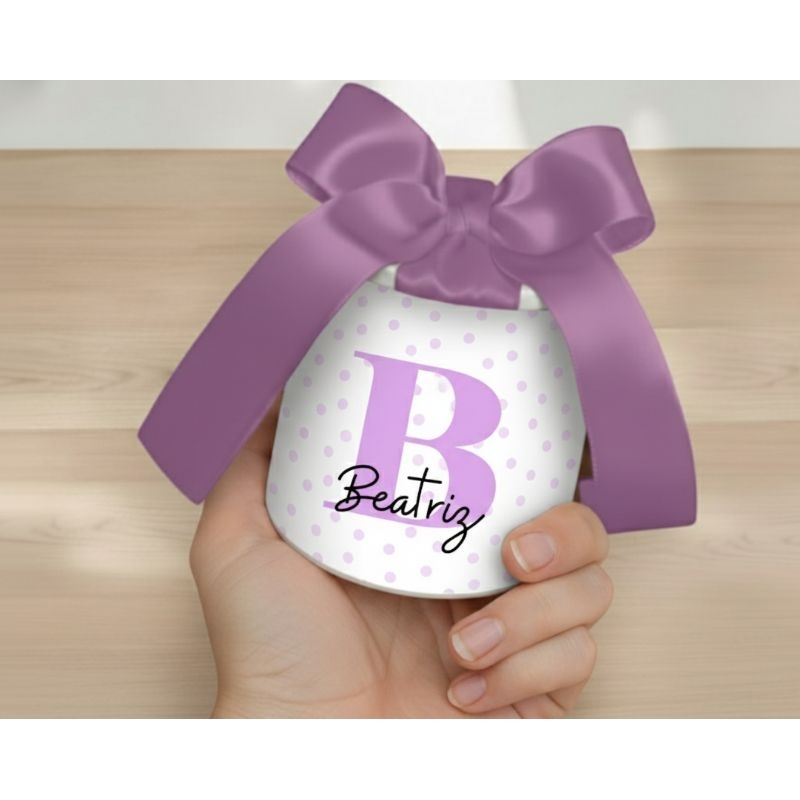 Tubolata Personalizada 5x6 cm • Lembrancinha Festa Infantil • Aniversário • Chá de Bebê • Brinde Personalizado