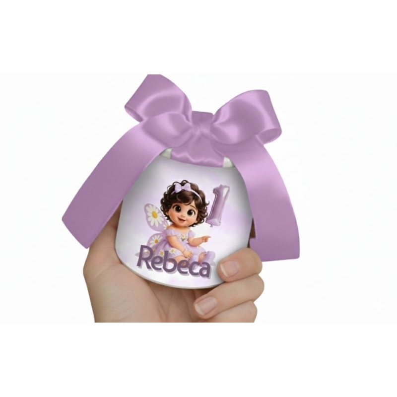 Tubolata Personalizada 5x6 cm • Lembrancinha Festa Infantil • Aniversário • Chá de Bebê • Brinde Personalizado