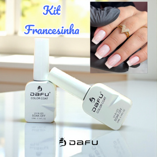 Kit Francesinha  Renda + Branco - Esmalte em Gel -10 ml cada - Dafu - Secagem UV em Oferta na Shopee