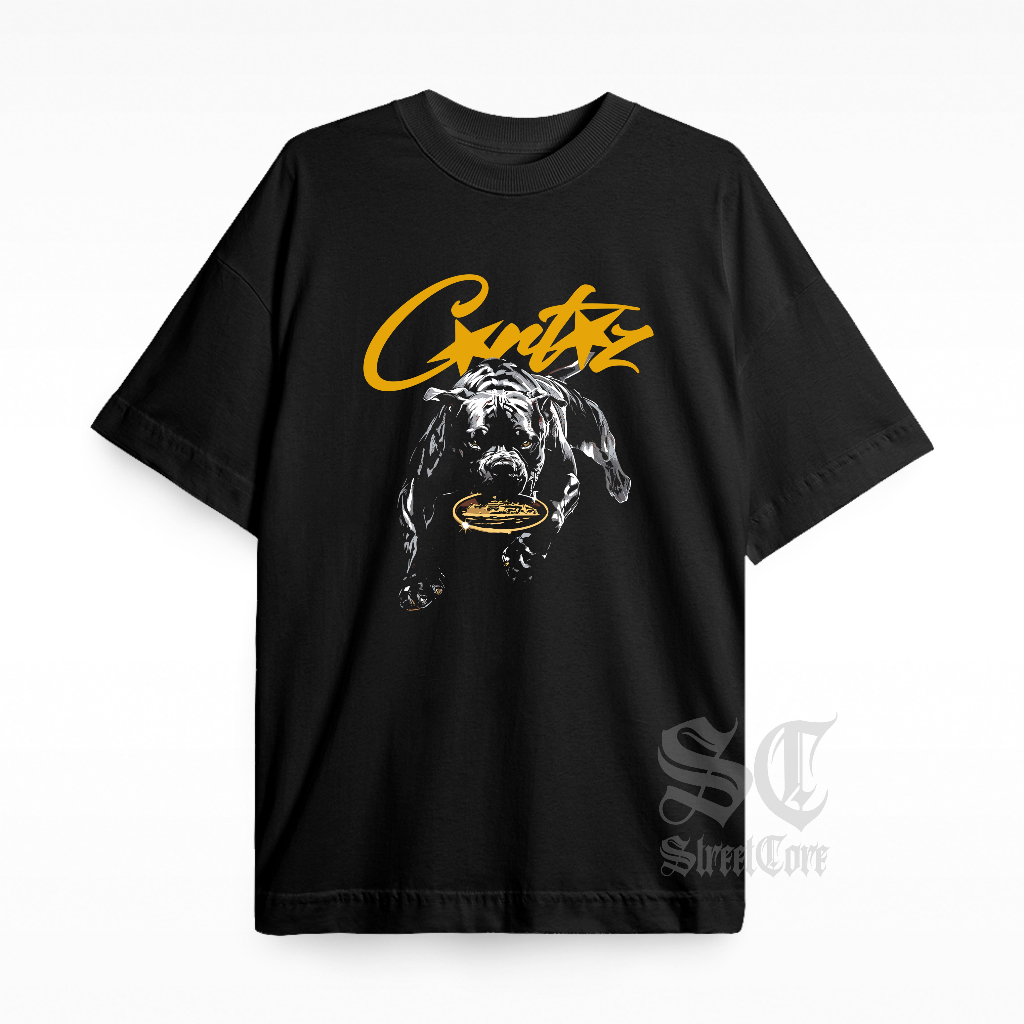 Camiseta Streetwear Dog Cor Star Estampada StreetCore Unissex Camisa Oversized 100% Algodão