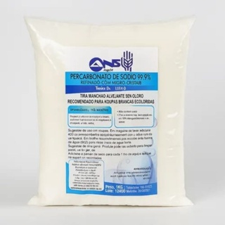 Percarbonato de Sódio ANS Multiuso – Higieniza, Remove Odores e Manchas Difíceis 500G a 3Kg em Oferta na Shopee