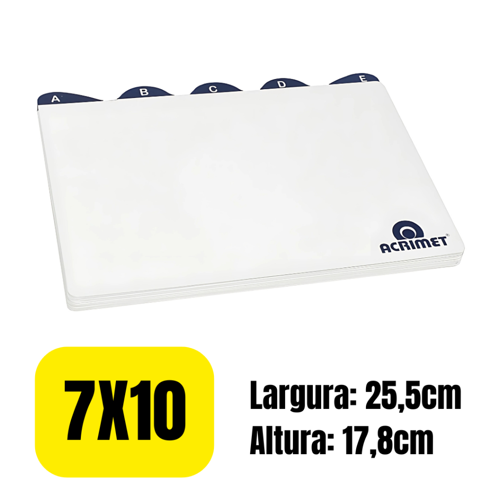 Indice de az abecedario Fichário Para Fichas De Mesa Acrimet 7x10 - 25,5x17,8cm - 635 em Oferta na Shopee