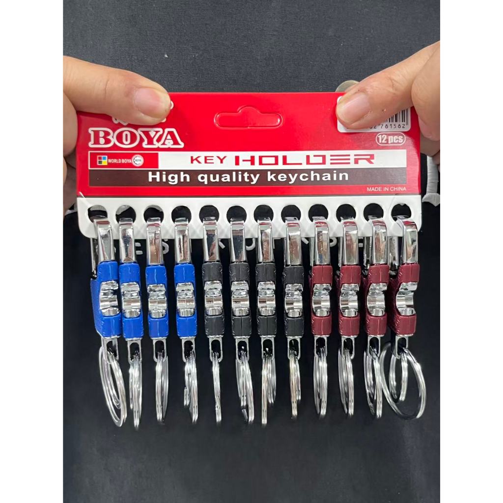 Kit 12 Chaveiro de Aço Inox com Abridor de Garrafas - 2 Argolas - Ferramenta Portátil