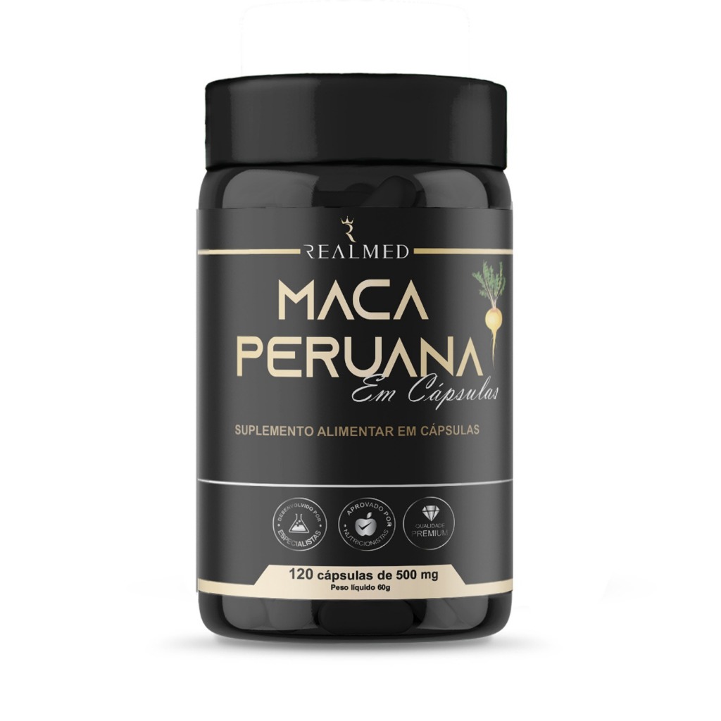 Maca Peruana 120 Capsulas 500mg Realmed