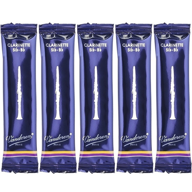 5 Palhetas Vandoren Tradicional Clarinete N° 1 - 1,5 - 2 - 2,5 - 3 - 3,5 ou 4