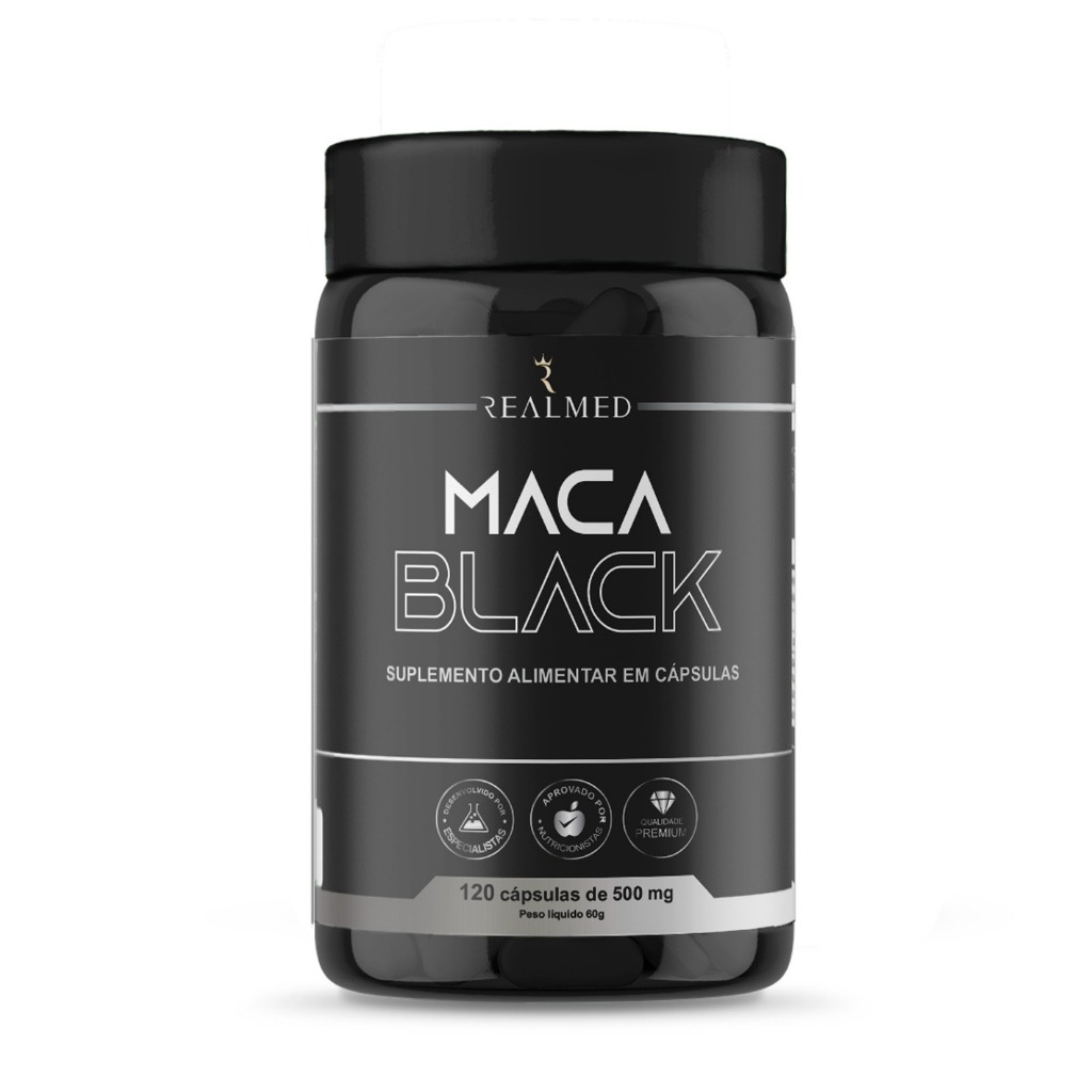 Maca Negra 500mg 120 Cápsulas Realmed