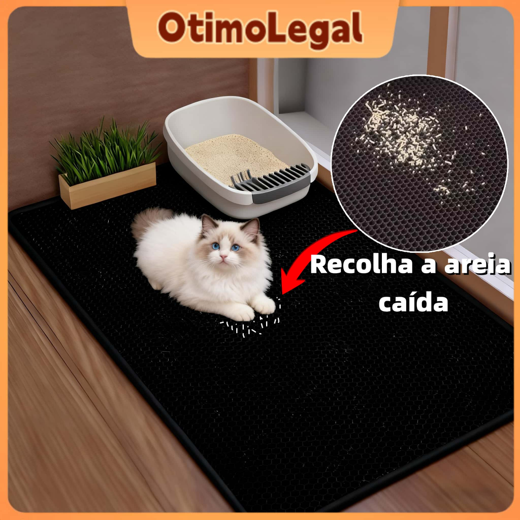 55x75cm Tapete Higiênico EVA Coletor de Areia Para Gato Lavável Dupla Camada em Oferta na Shopee