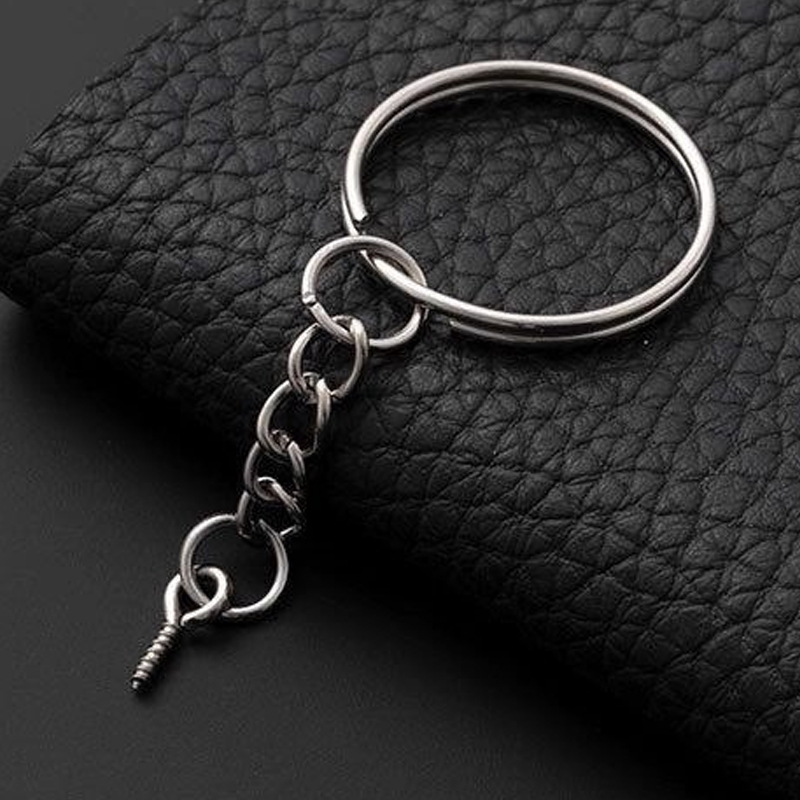 25-200 Pçs Argolas Para Chaveiro+50 Pcs Elo 8mm PRATA/DOURADO Aplicável a vários acessórios de pulseira de moda de