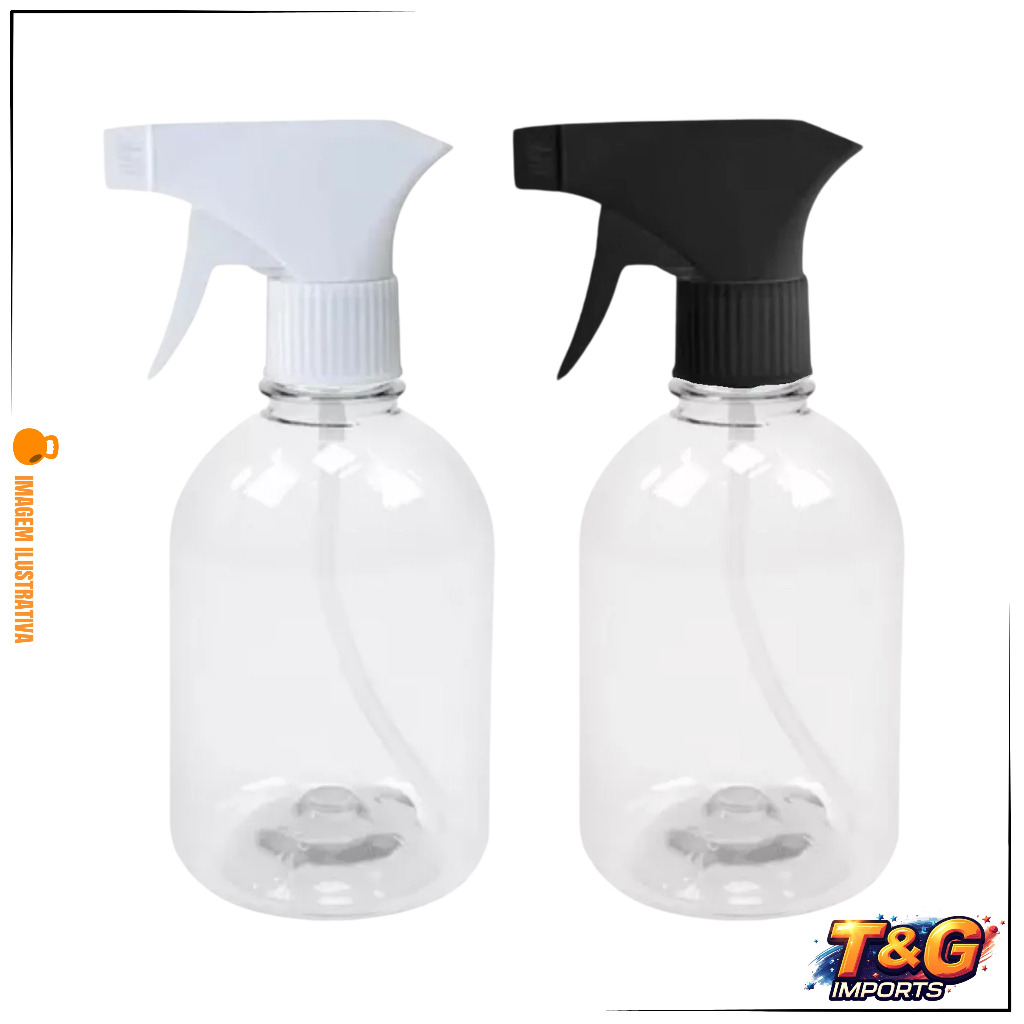 Kit 100 Frascos PET 250ml c/ Válvula Spray Gatilho 28/410 – Ideal p/ Produtos Líquidos