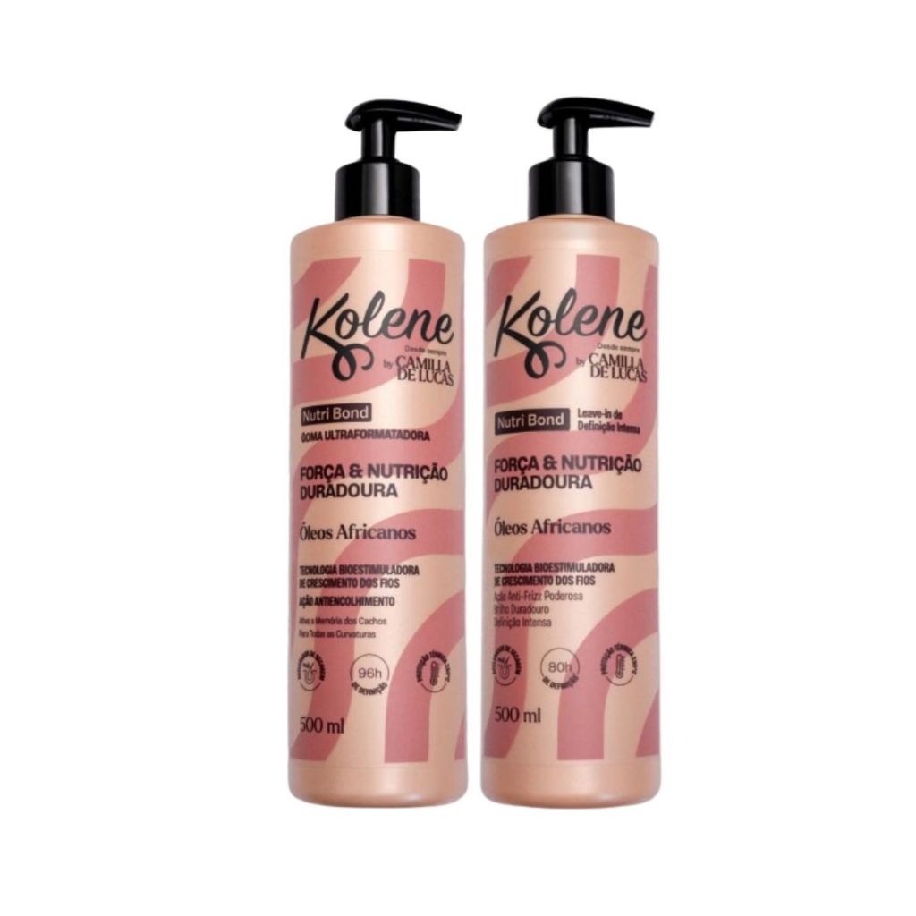 KOLENE NUTRI BOND – KIT LEAVE-IN 500ml + GOMA ULTRA FORMADORA 500ml