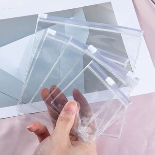 Saco PVC Com Zíper Para Higiene, Manicure, Maquiagem，Acessórios Embalagem Kit 10/20/50 Unidades.